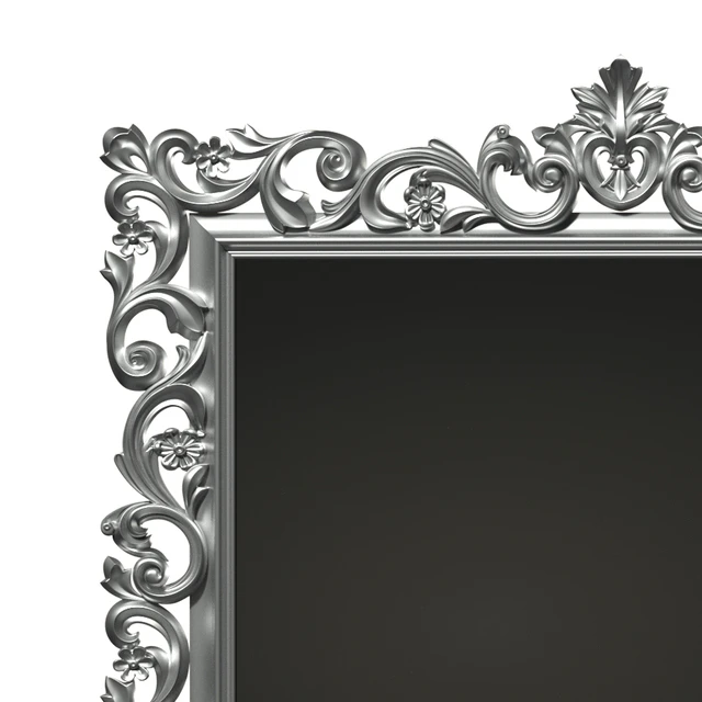Floor mirror in a carved frame (baguette) — Descargar