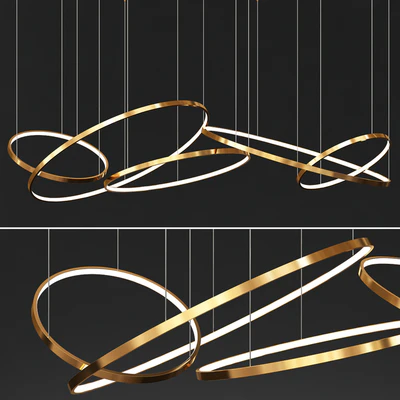 Gold Ring Chandelier 3 — Скачать