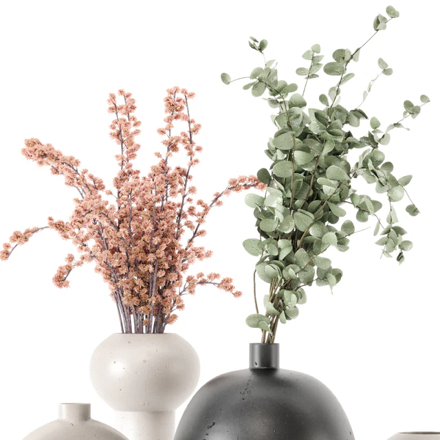 Plants Bouquet Handmade Stone Pot 2530 — Descargar