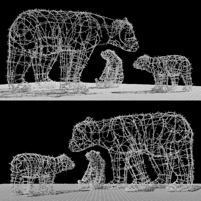 Bears from garlands — Descargar