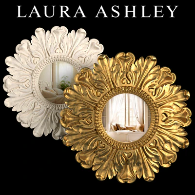 Mirror Lila Floral Gold, Lila Floral Ivory by Laura Ashley — Ver 1