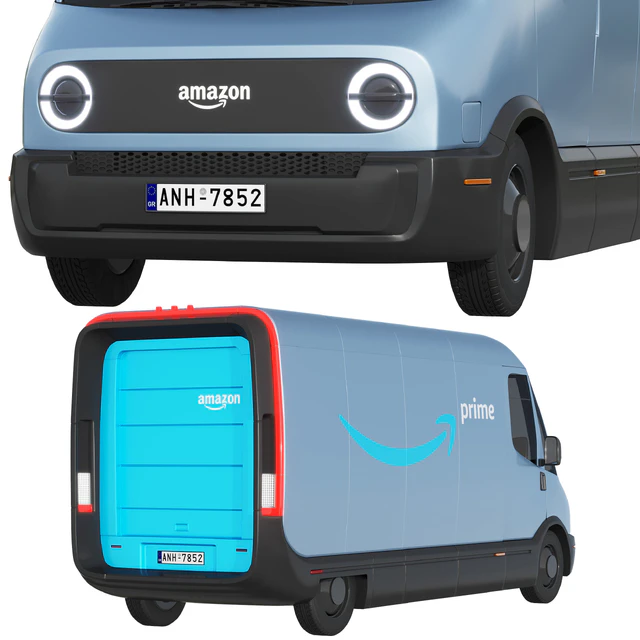 Rivian Amazon delivery van — Скачать
