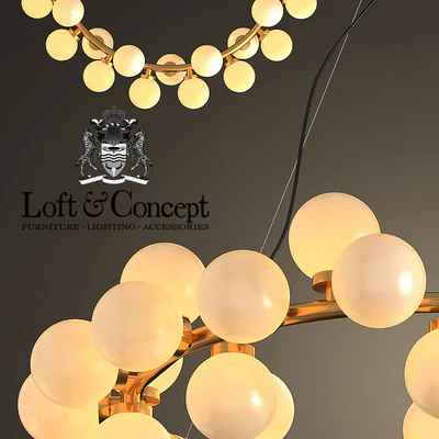Chandelier Milk Bubble Round Chandelier — Ver 3