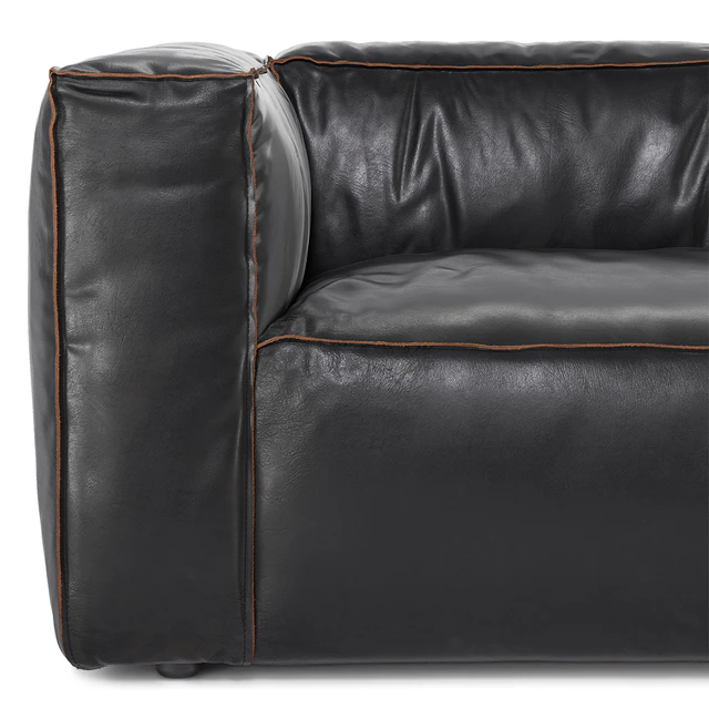 Nolita Reverse Stitch 99 ″ Sofa Rider Black — Descargar