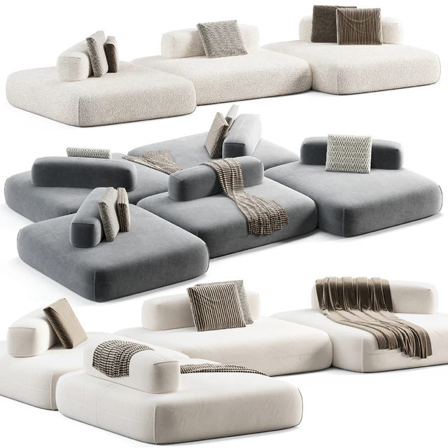 Modular sofa Flow Plus by Aatom — Descargar