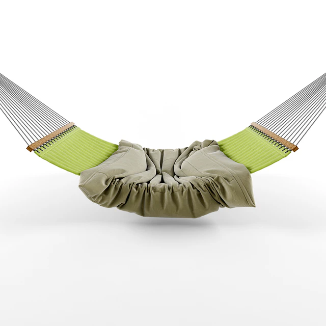 Hammock with wood railings — Descargar