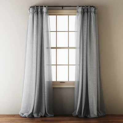 Linen Balloon Drapery Curtains — Ver 4