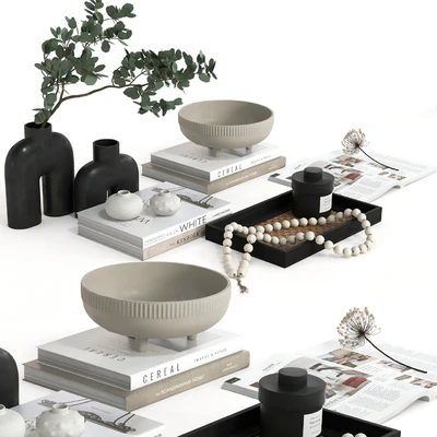 Decorative set 26 - coffee table decor set — скачать