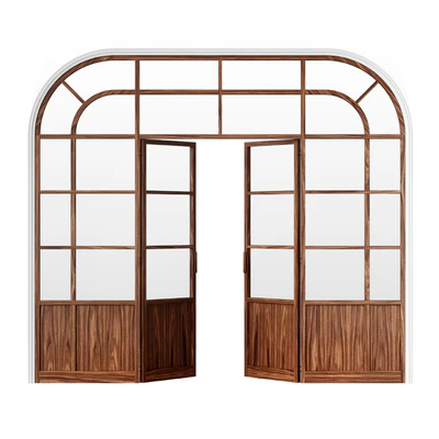 Interior hinged door with transom — View 4