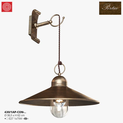Bra Cremasco illuminazione, Portico art.430 — Ver 1