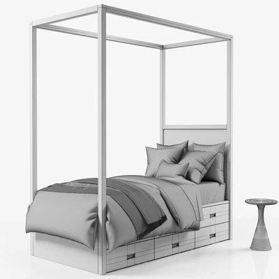 Avalon Canopy Bed with Trundle — Вид 4