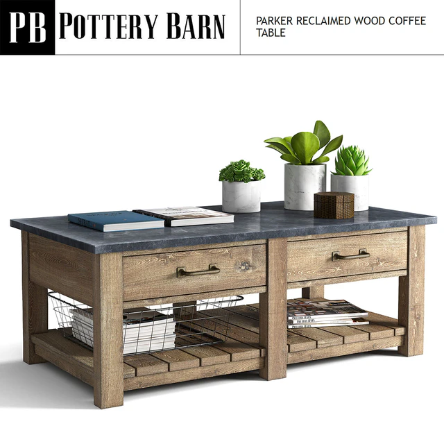 Parker Reclaimed Wood Coffee Table — Descargar