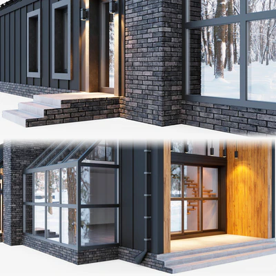 Barnhouse with stained glass windows — Ver 6