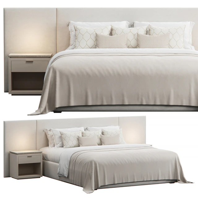 Wallpanels Headboard Bed — Скачать