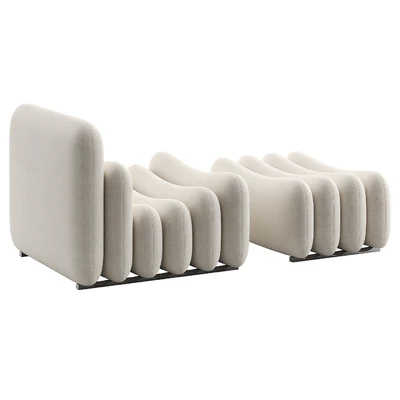 Additional System Armchair with Footstool — Ver 4
