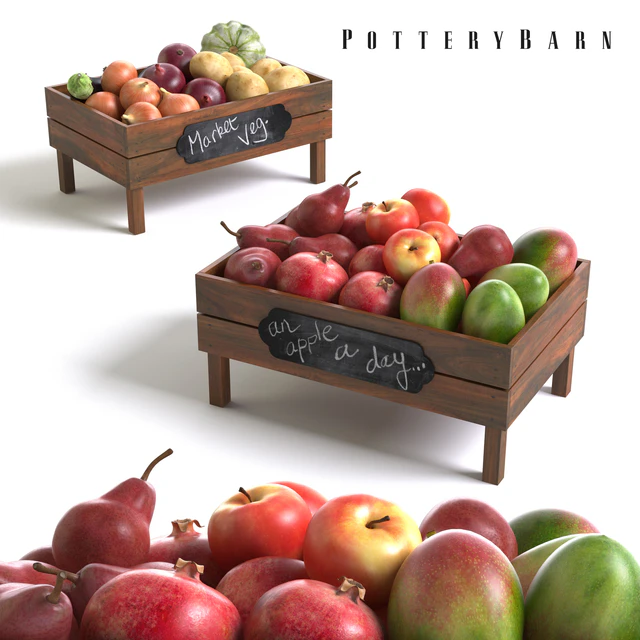 Pottery Barn Stackable Fruit and Vegetable Crates — Descargar