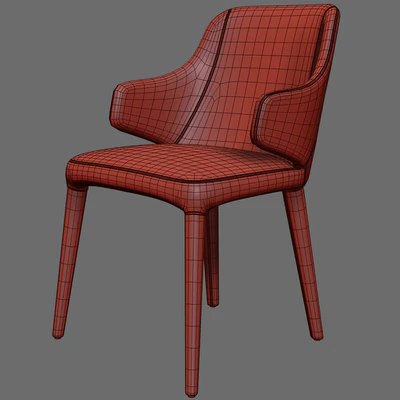 Chair Cattelan Italia Wanda and Table Planer — Ver 3