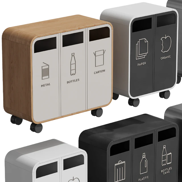 532 exterior and architecture 24 litter bins Recycling Cloud by TreCe — Descargar