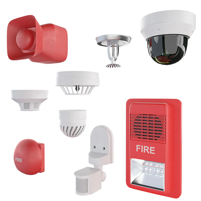 Security and fire alarms Fire extinguishers and sensors — Descargar
