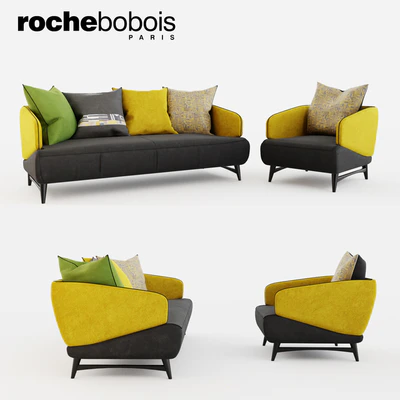 Roche Bobois Aries seat sofa & armchair — Вид 1
