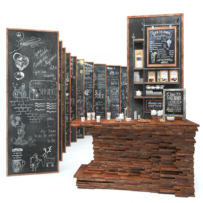Set for creating slate surfaces with chalk images 3 — Ver 1