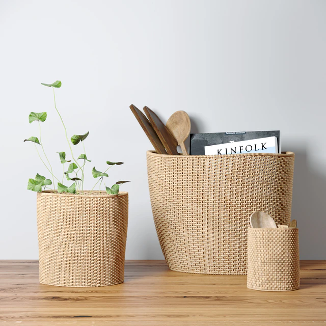 Decorative set with baskets — Descargar