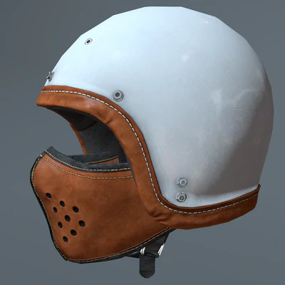 Motorcycle helmet and mask — View 1