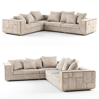 Visionnaire BABYLON Sectional leather sofa 02 — Ver 1