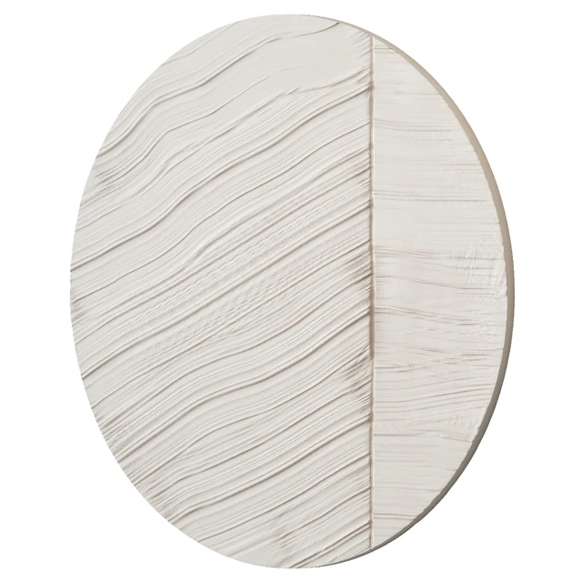 Round abstract plaster painting — Descargar