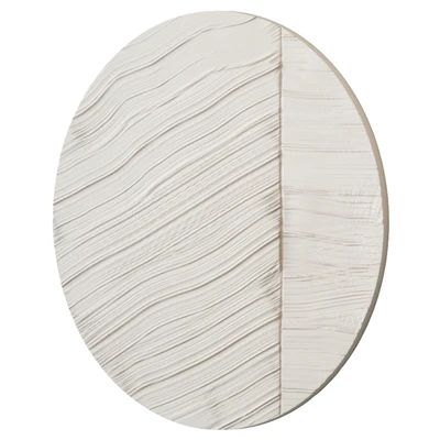 Round abstract plaster painting — Ver 4