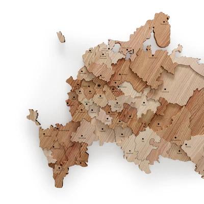 Wooden map of Russia — Ver 5