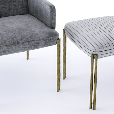 Kelly Wearstler Ida Table and Melange Chair — Ver 3
