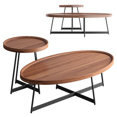Nordic living room solid wood coffee table — Ver 1