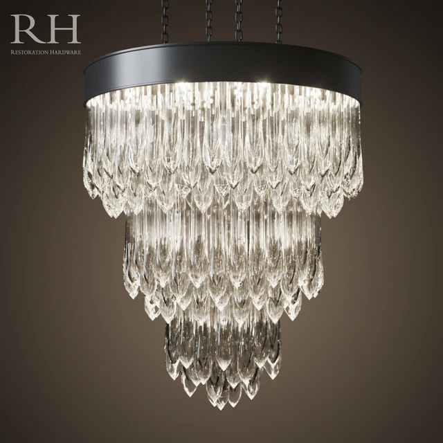 RH TEARDROP GLASS CHANDELIER 43 " — Descargar