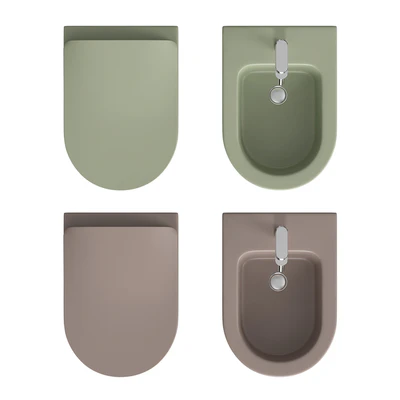 Floor Standing Toilet and bidet Artceram MONET — Ver 4