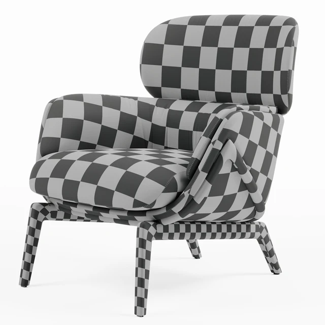 Luca Nichetto Elysia Lounge Chair and Nino Ottoman — Скачать