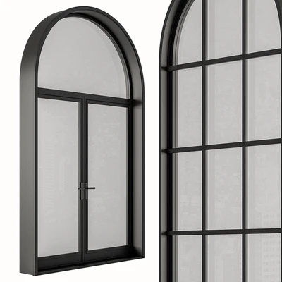 Black Modern Arched Window - Windows Set 07 — Ver 6