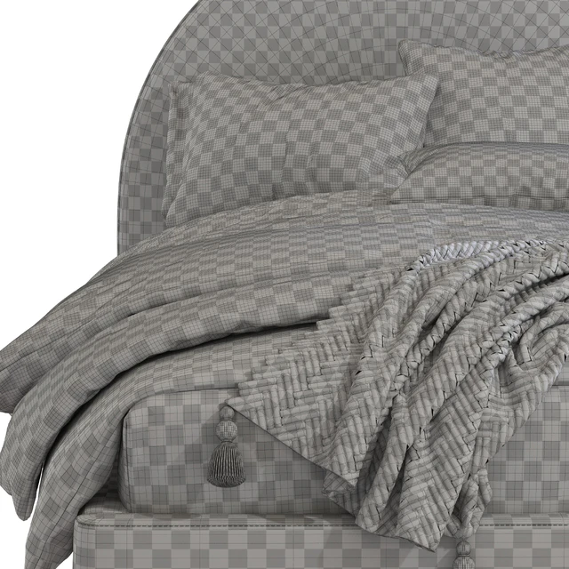 Кровать с мягким изголовьем 263 — Скачать