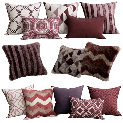 Purple collection of decorative pillows — Ver 1