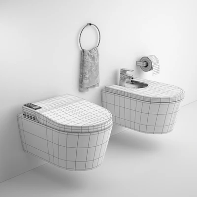 Roca Inspira Wellness Toilet and Bidet — Ver 3
