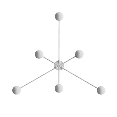 Designer chandelier with glass shades JESI — Вид 3
