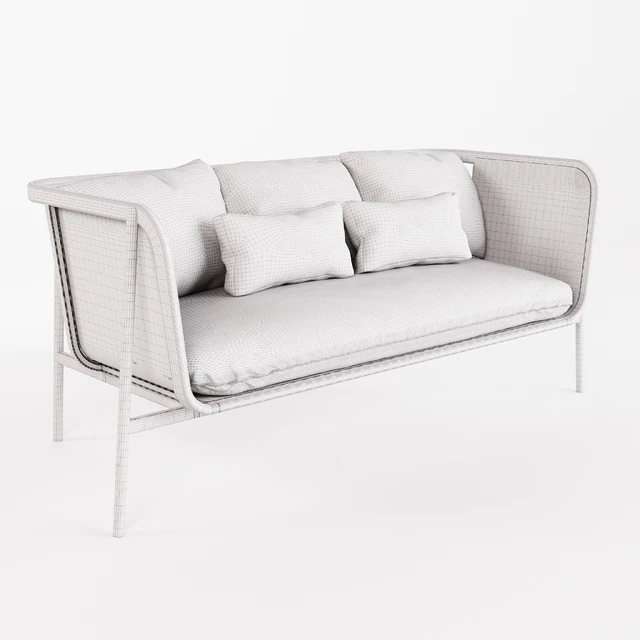 Cane Collection Rattan One Seat Sofa — Descargar