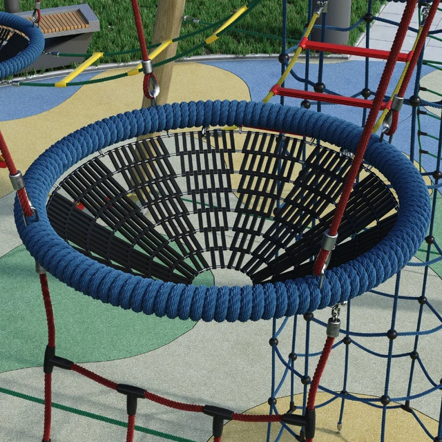 Children's play rope complex. Playground — Descargar