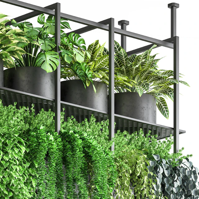 collection Indoor plants hanging pot metal 01 — Descargar