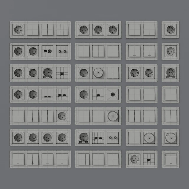 Sockets and switches Schneider Electric Atlas Design Nature — Descargar