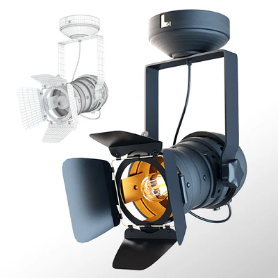 Artistic style Iron led track lighting — Вид 1