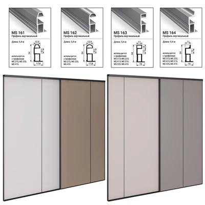 Compartment doors in narrow profile MODUS — Ver 4