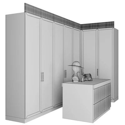 Corner dressing room with an island 3 — Ver 5