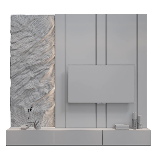 Modern TV wall 05 — Descargar
