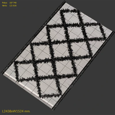 Carpet nuLOOM Devon Diamond Trellis Tassel Shag Rug — Ver 3